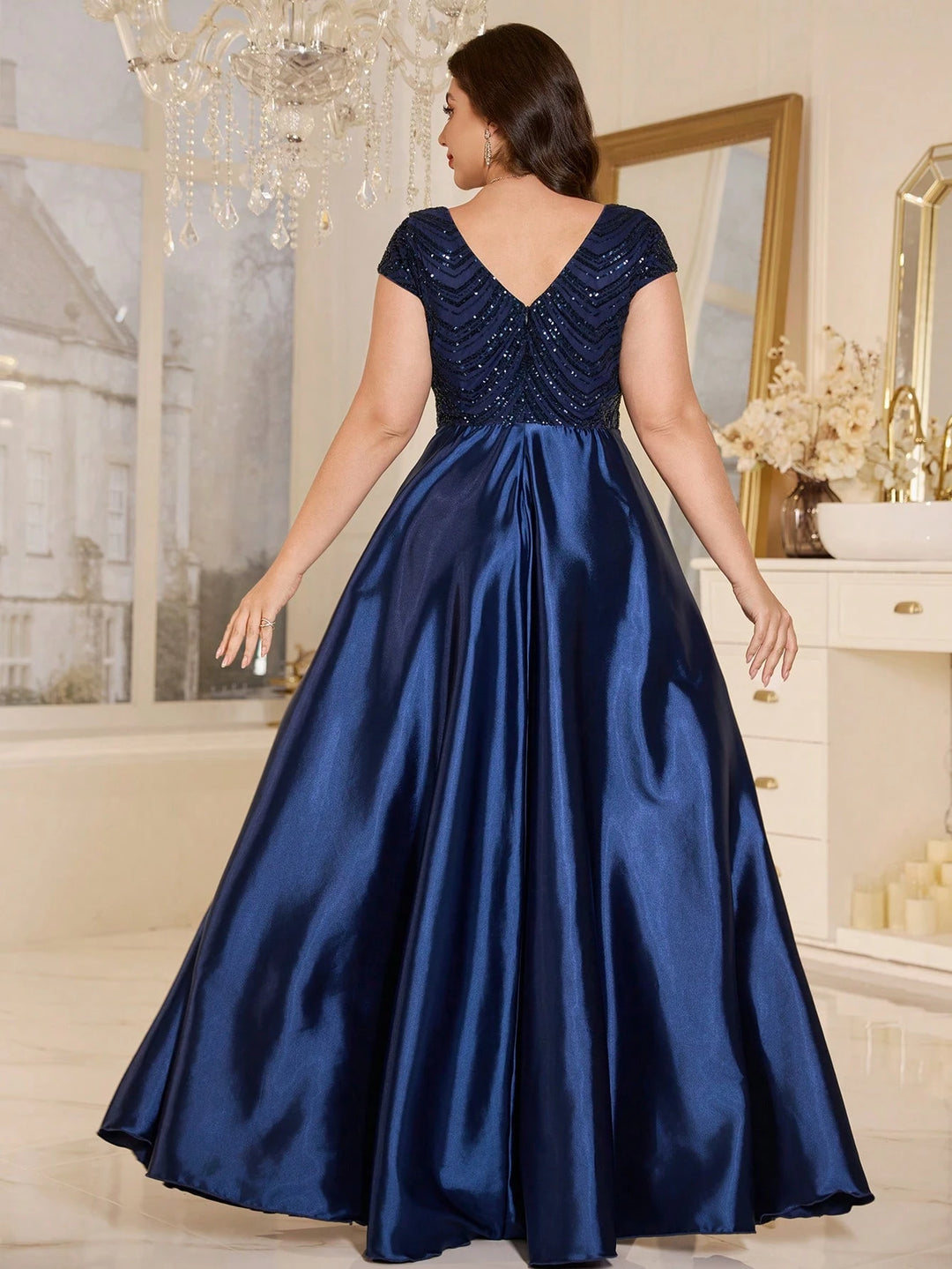 Rochie maxi SHEIN, albastru