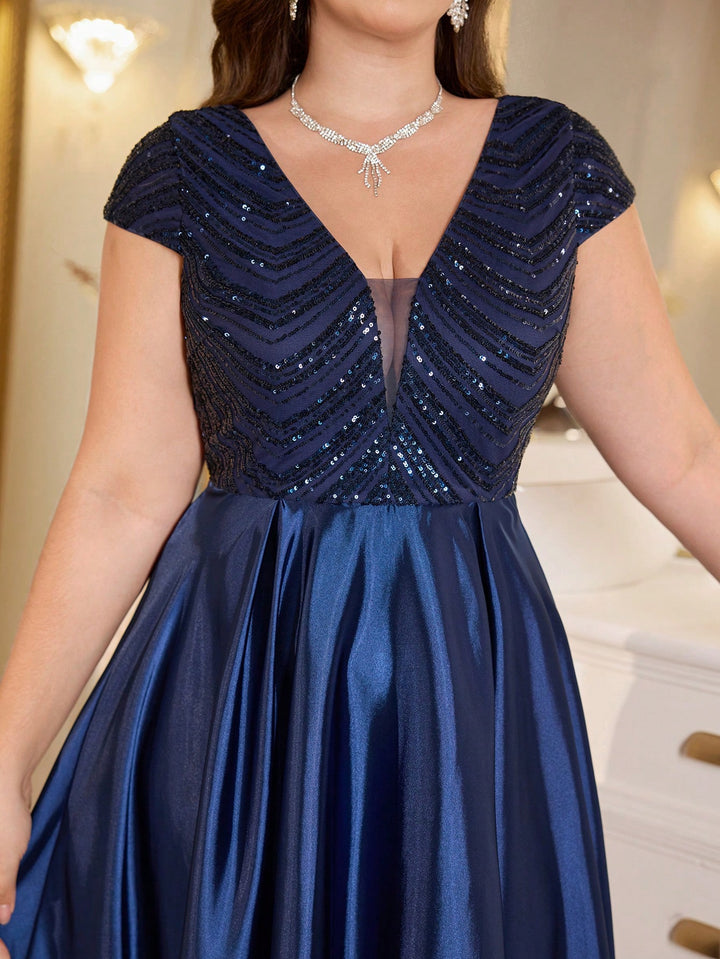 Rochie maxi SHEIN, albastru