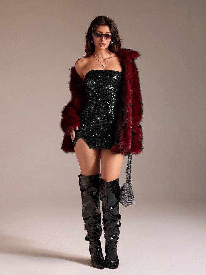 Rochie scurtă SHEIN, negru