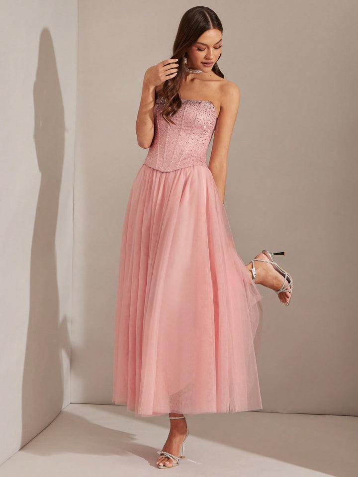 Rochie maxi SHEIN, roz