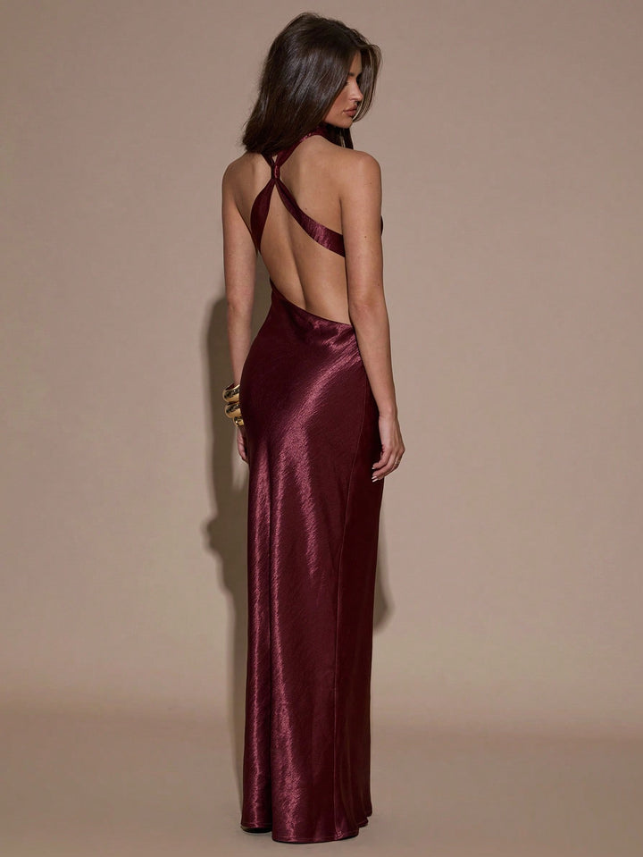 Rochie maxi SHEIN, vișiniu