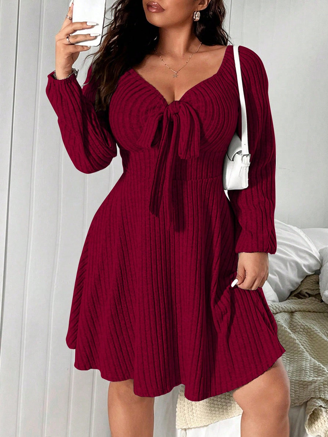Rochie SHEIN, vișiniu