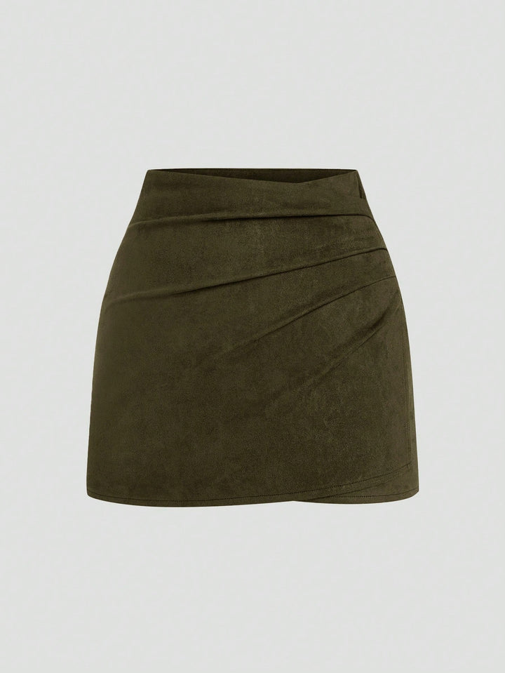 Fustă maxi SHEIN, kaki