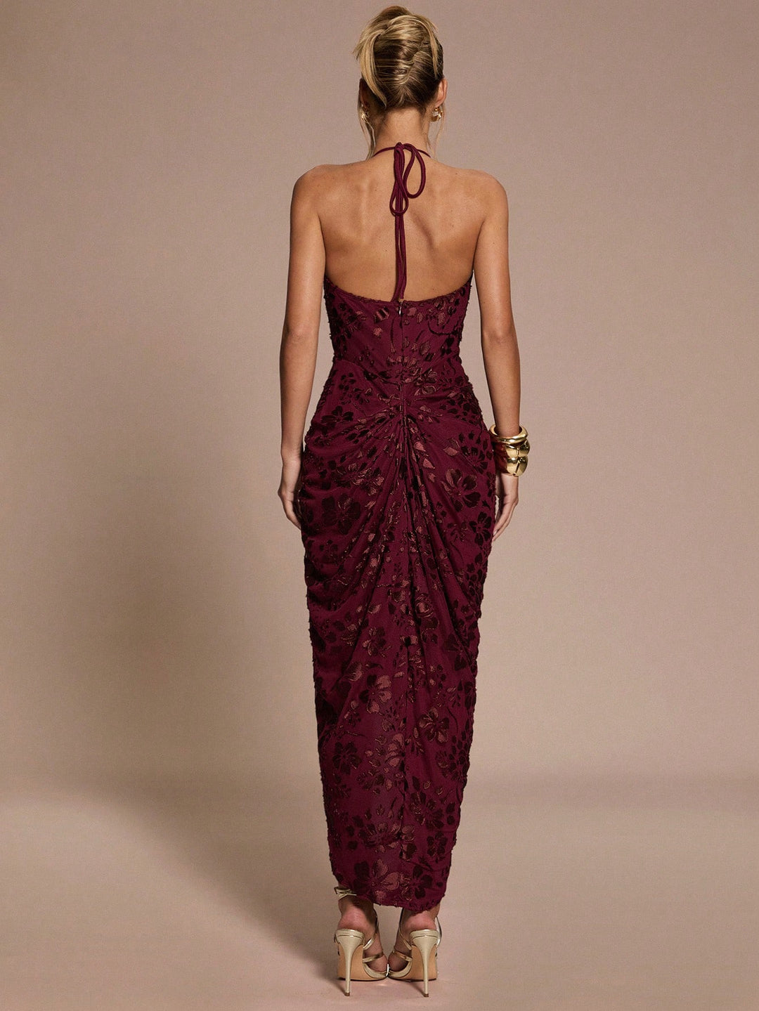 Rochie midi SHEIN, vișiniu