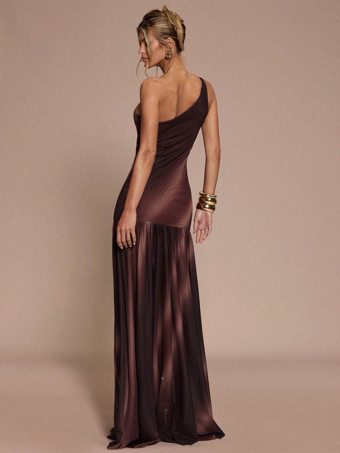 Rochie maxi SHEIN, maro