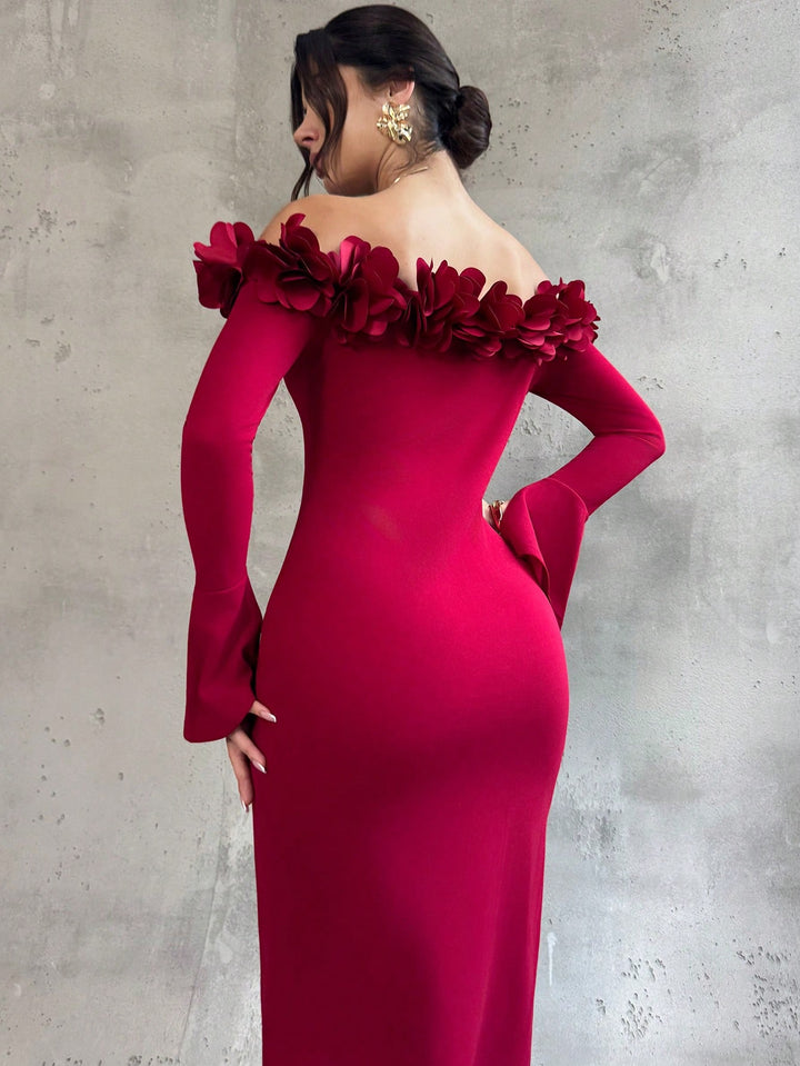 Rochie maxi Shein, roșu