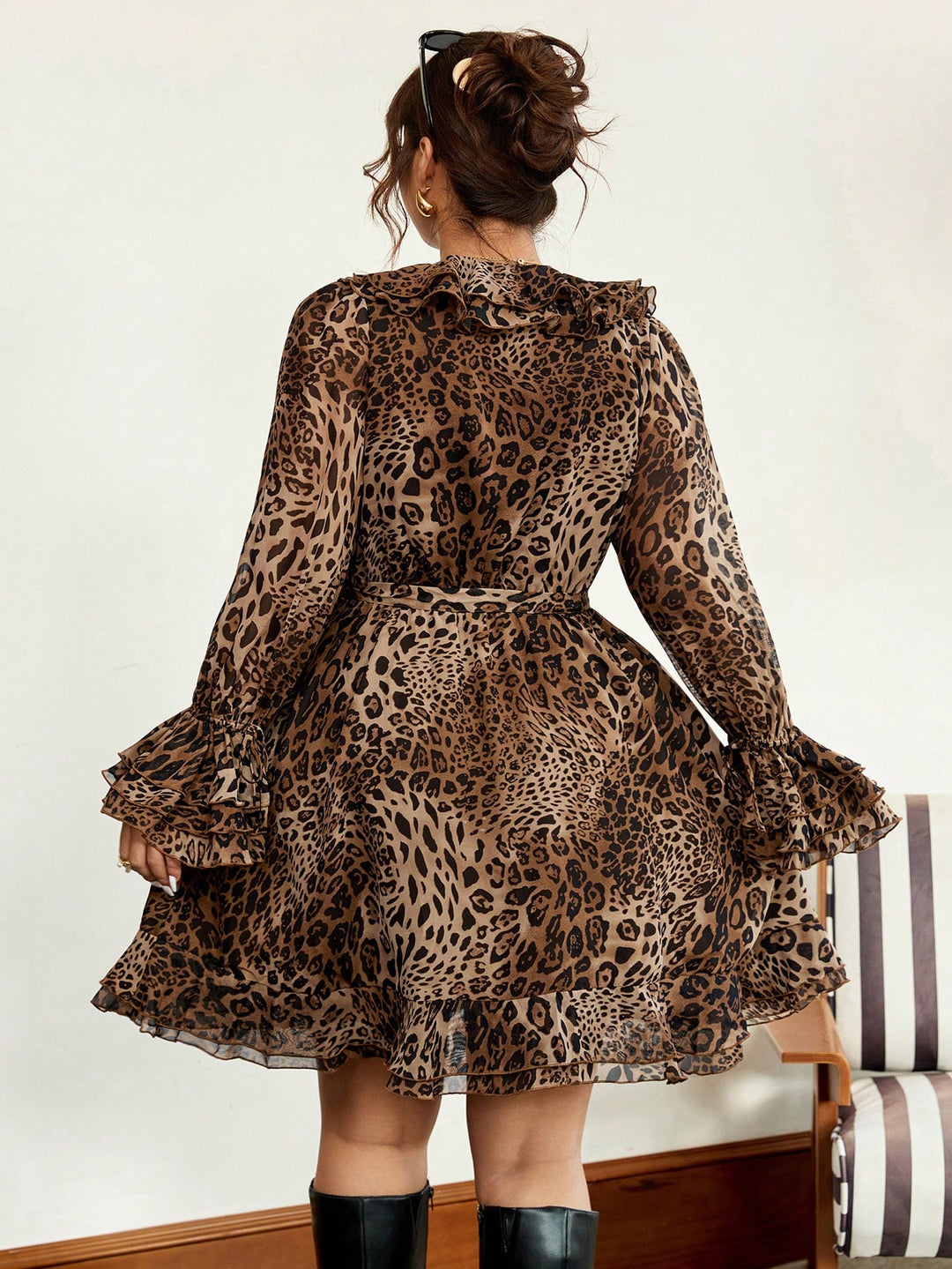 Rochie mini SHEIN, maro