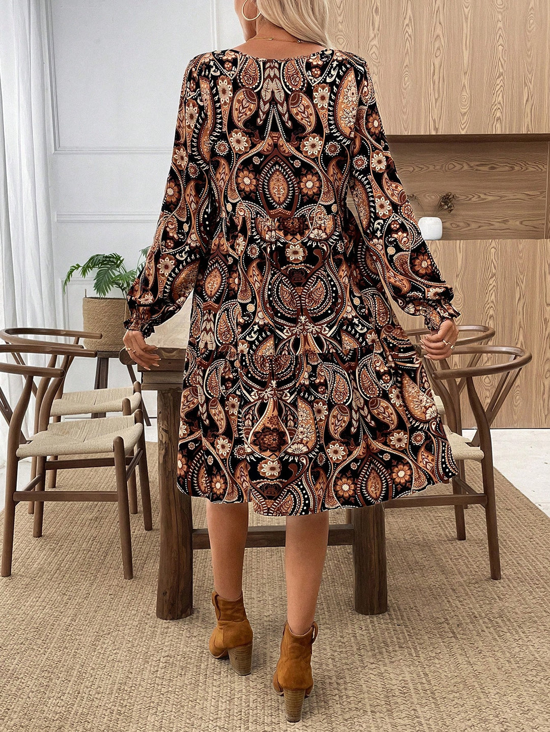 Rochie midi SHEIN, mix culori