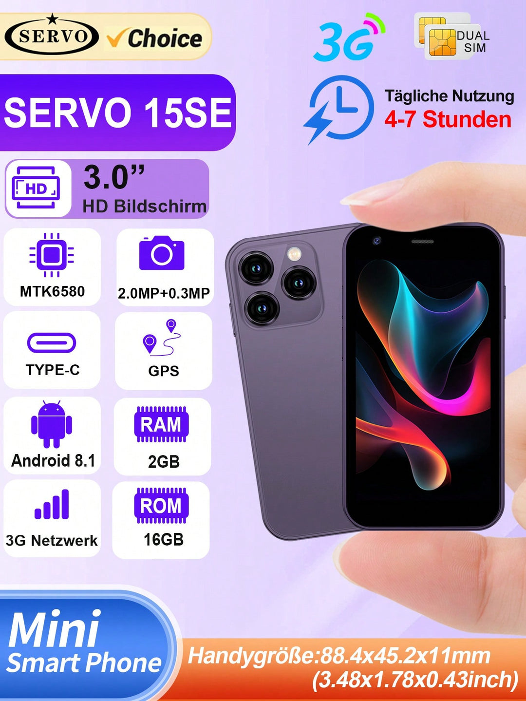 Telefon mobil SHEIN, albastru