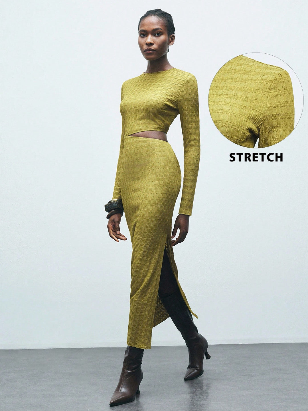 Rochie maxi SHEIN, verde