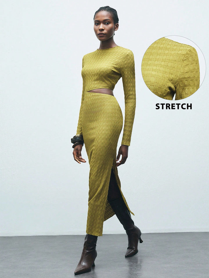 Rochie maxi SHEIN, verde