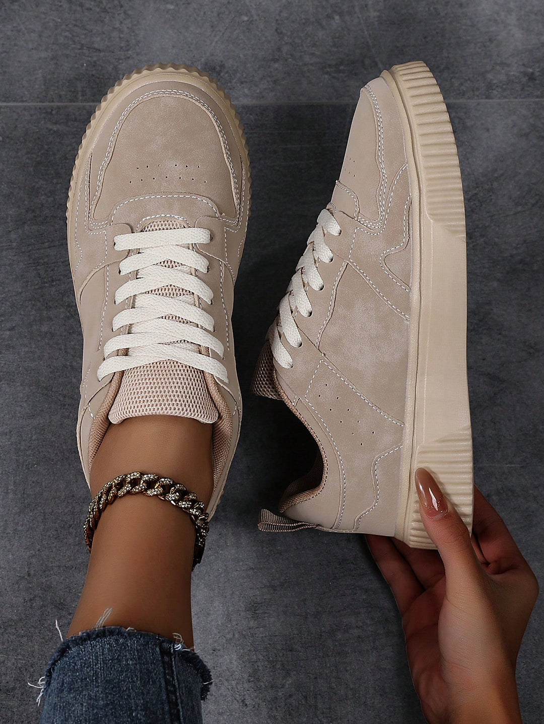 Pantofi sport SHEIN, kaki