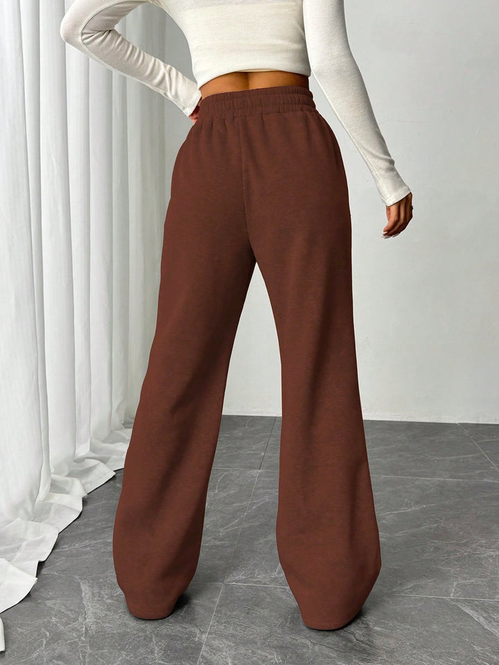 Pantaloni SHEIN, maro