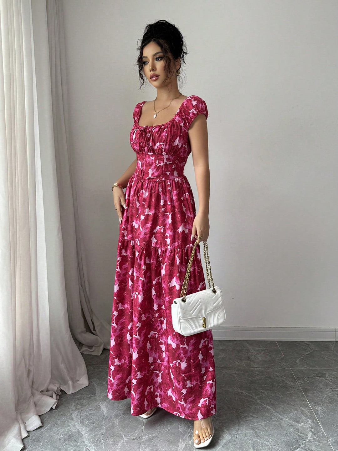 Rochie maxi SHEIN, mix culori