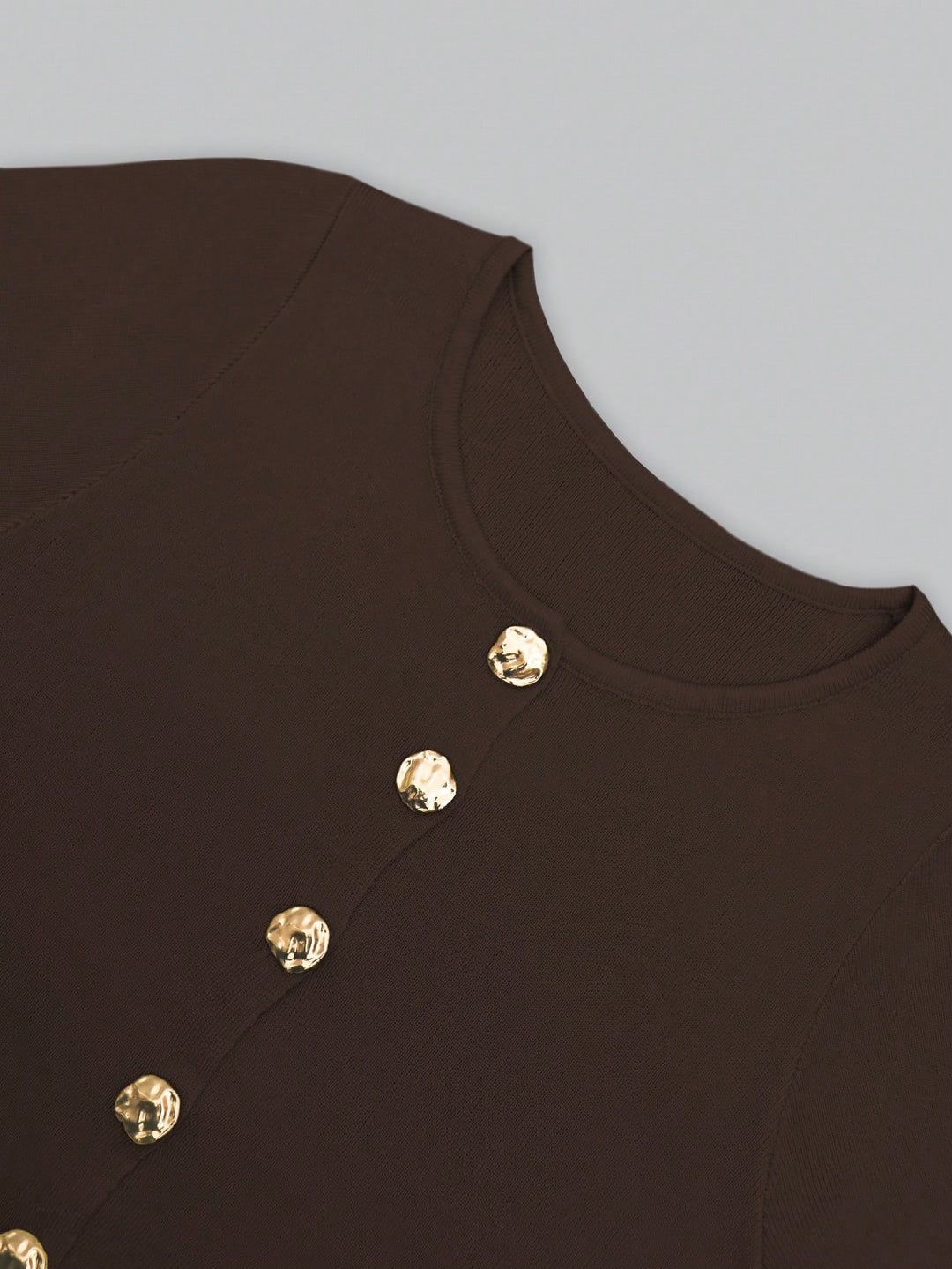 Cardigan SHEIN, maro
