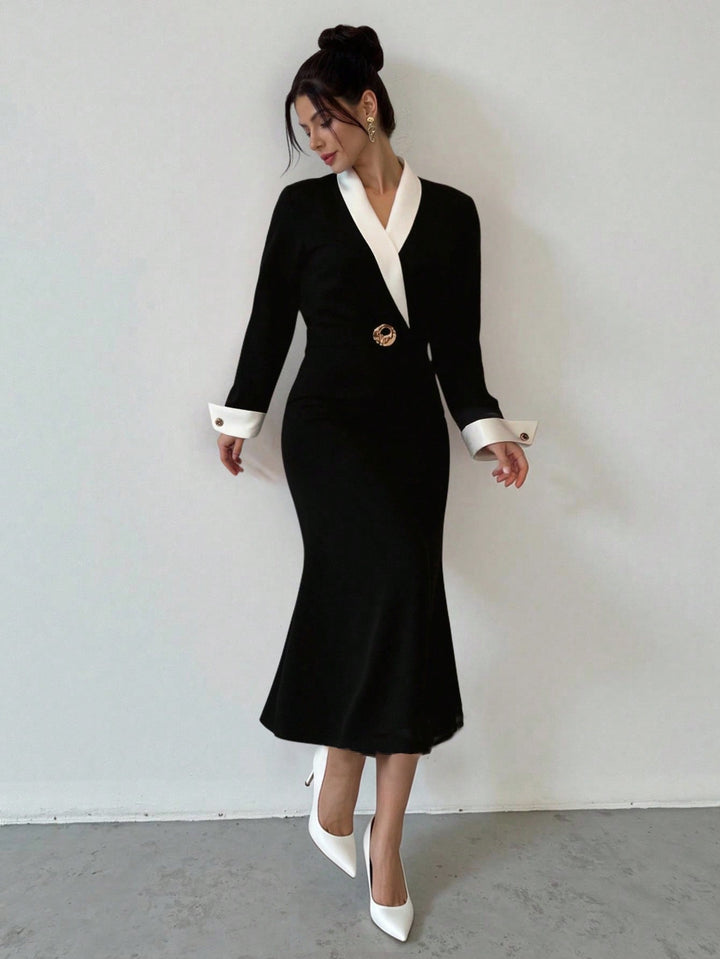 Rochie midi SHEIN, negru