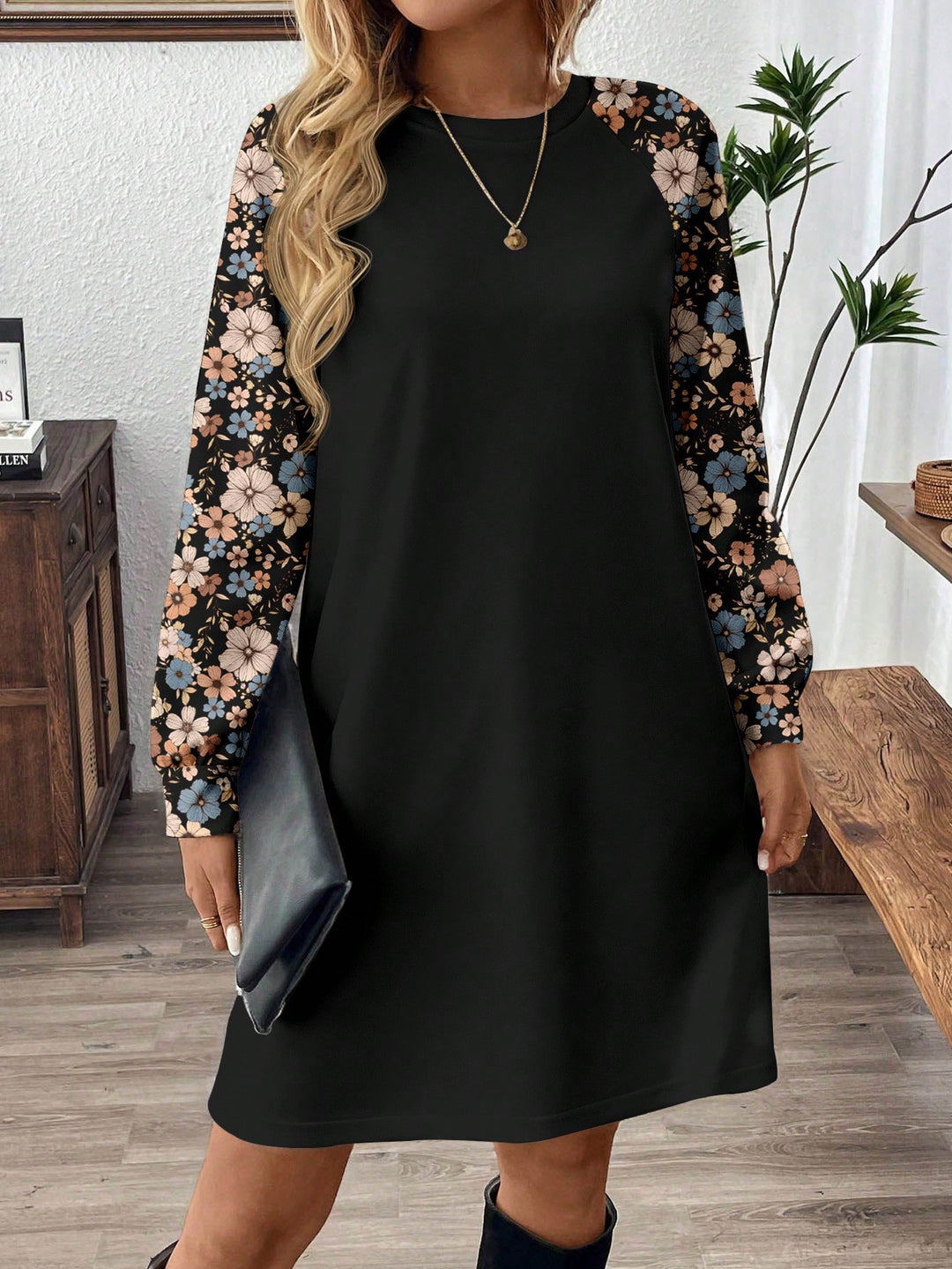 Rochie mini Emery Rose by Shein, negru