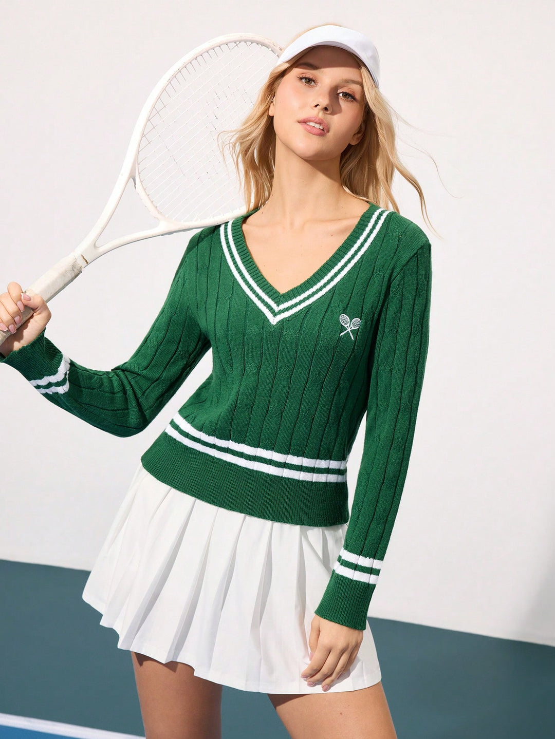 Pulover SHEIN, verde