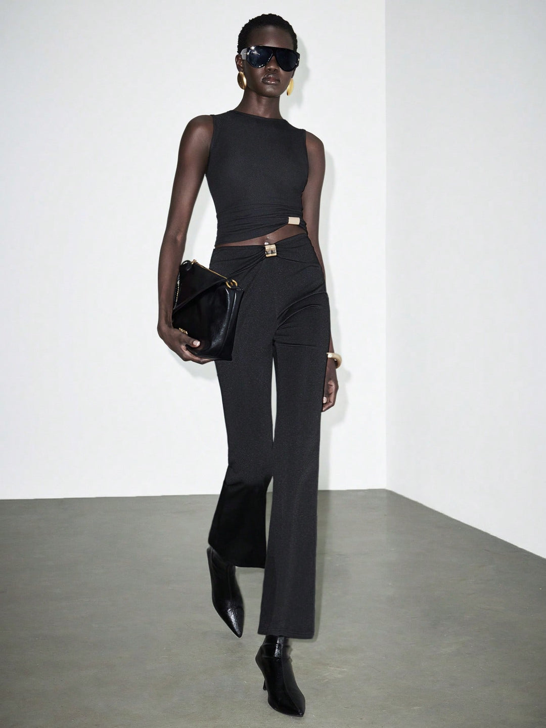 Pantaloni SHEIN, negru