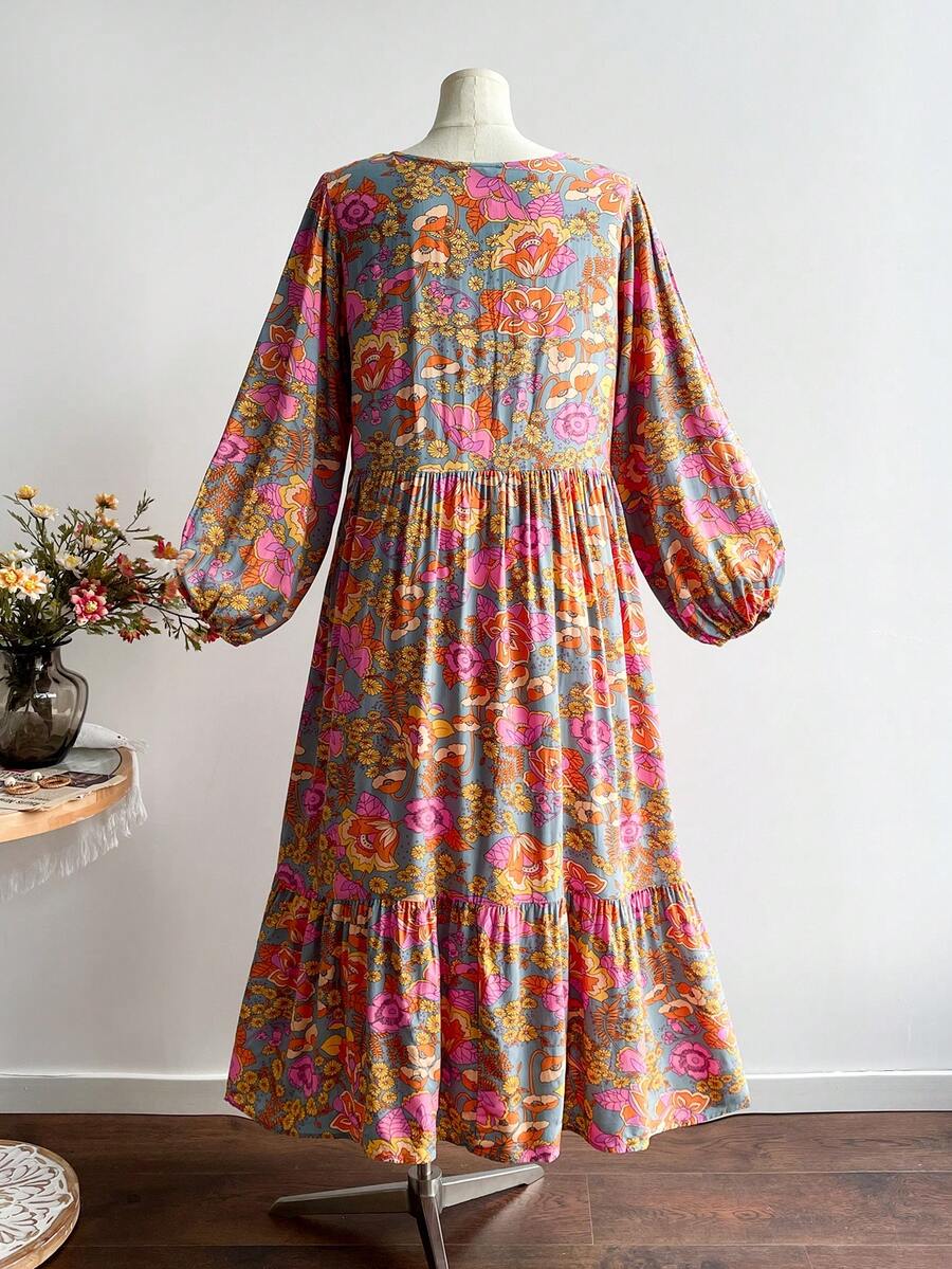 Rochie maxi SHEIN, mix culori