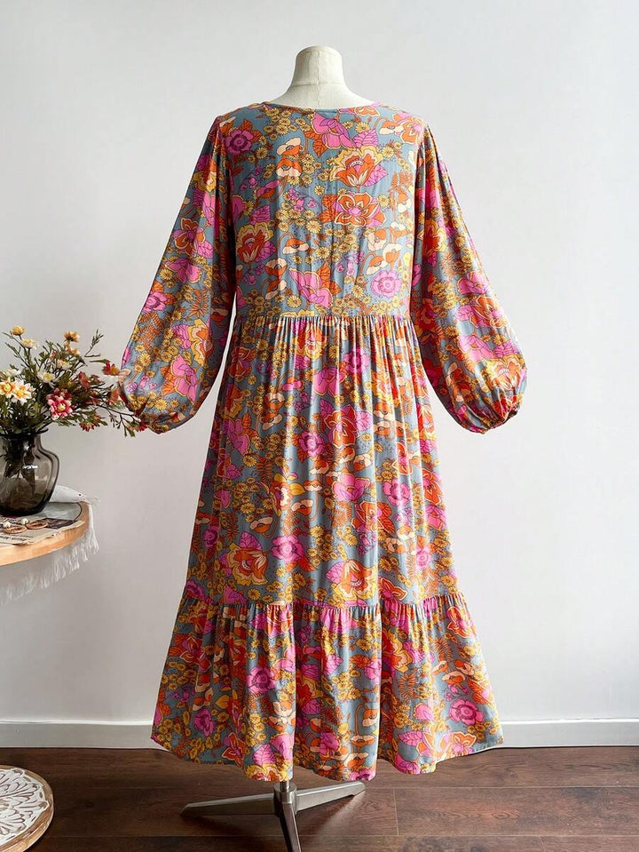 Rochie maxi SHEIN, mix culori