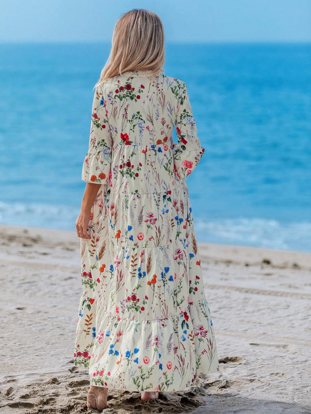 Rochie maxi SHEIN, mix culori