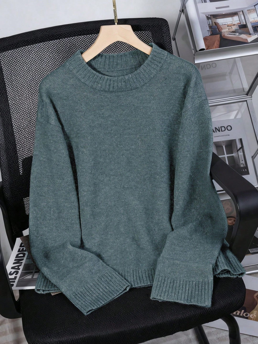 Pulover SHEIN, verde