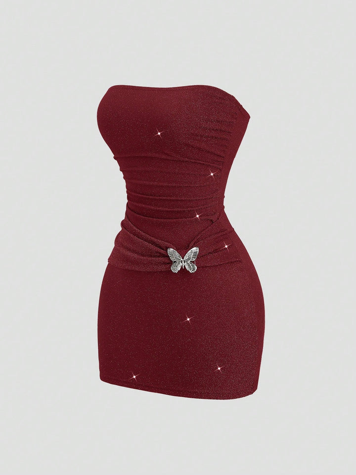 Rochie mini SHEIN, vișiniu