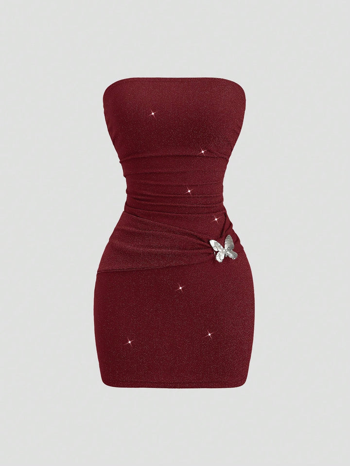 Rochie mini SHEIN, vișiniu