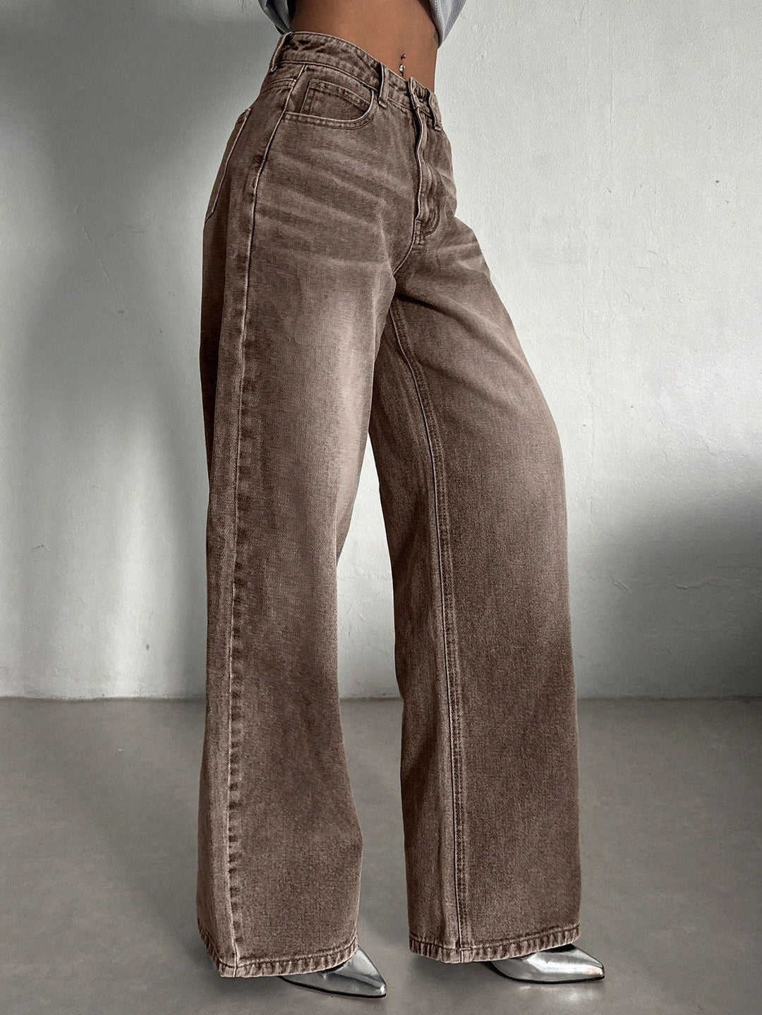 Jeans SHEIN, maro