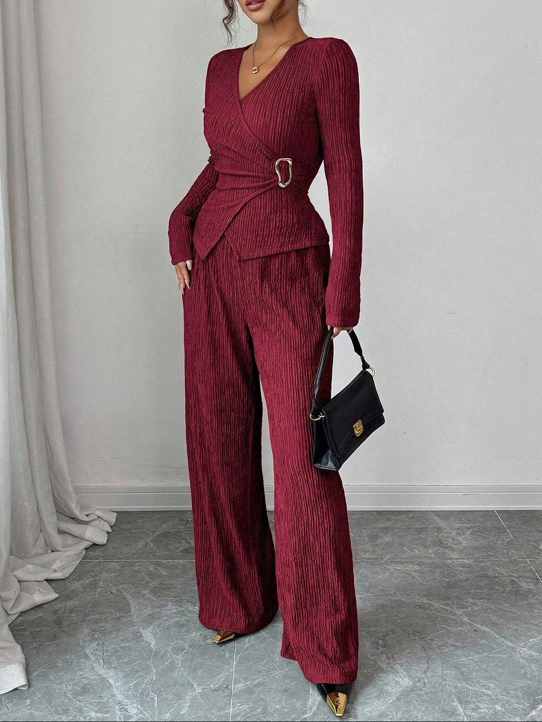 Compleu SHEIN, vișiniu