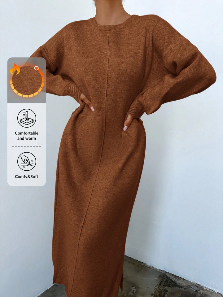 Rochie maxi SHEIN, portocaliu