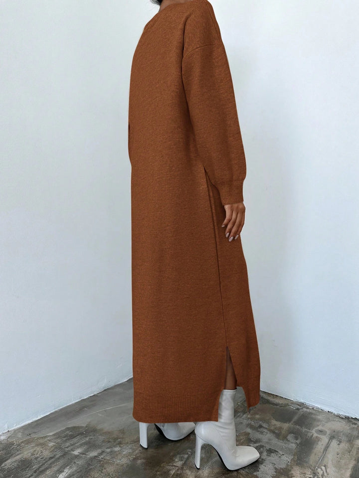 Rochie maxi SHEIN, portocaliu