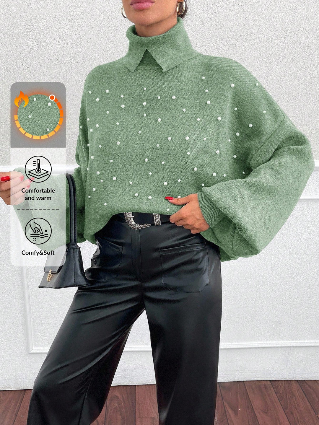 Pulover SHEIN, verde