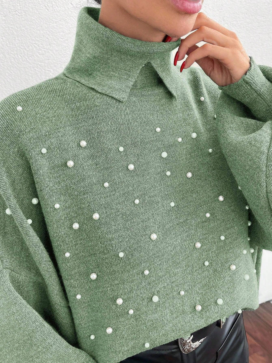 Pulover SHEIN, verde