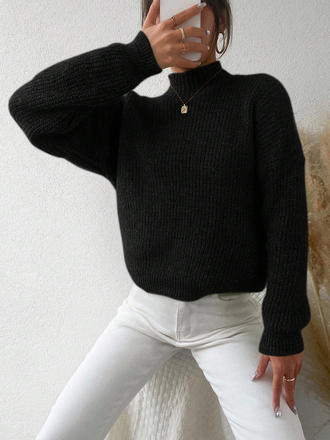 Pulover SHEIN, negru