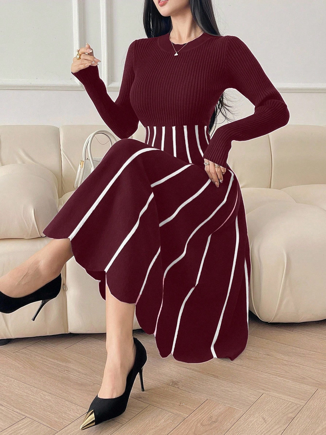 Rochie SHEIN, vișiniu