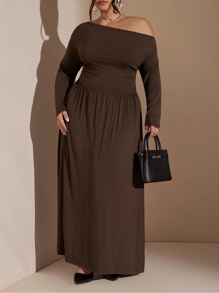 Rochie maxi SHEIN, maro