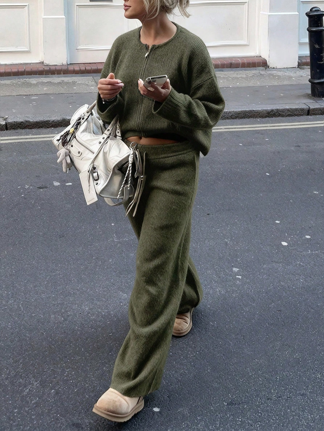 Pantaloni SHEIN, kaki