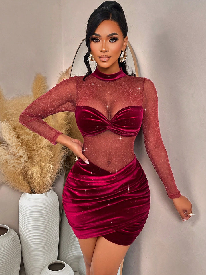 Rochie mini SHEIN, vișiniu