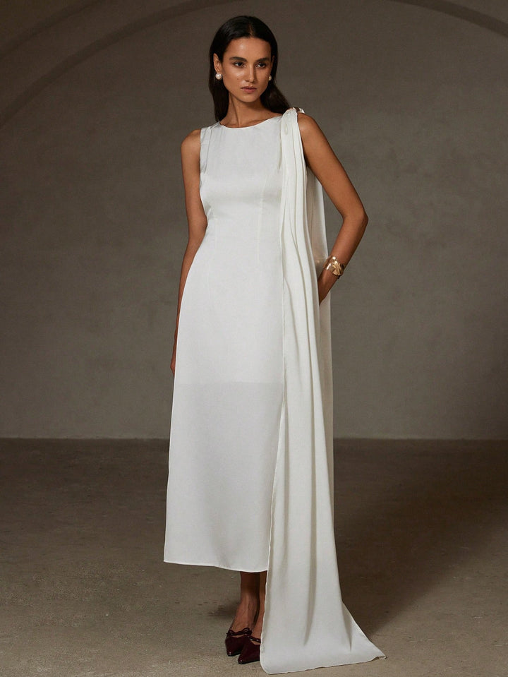 Rochie maxi SHEIN, alb