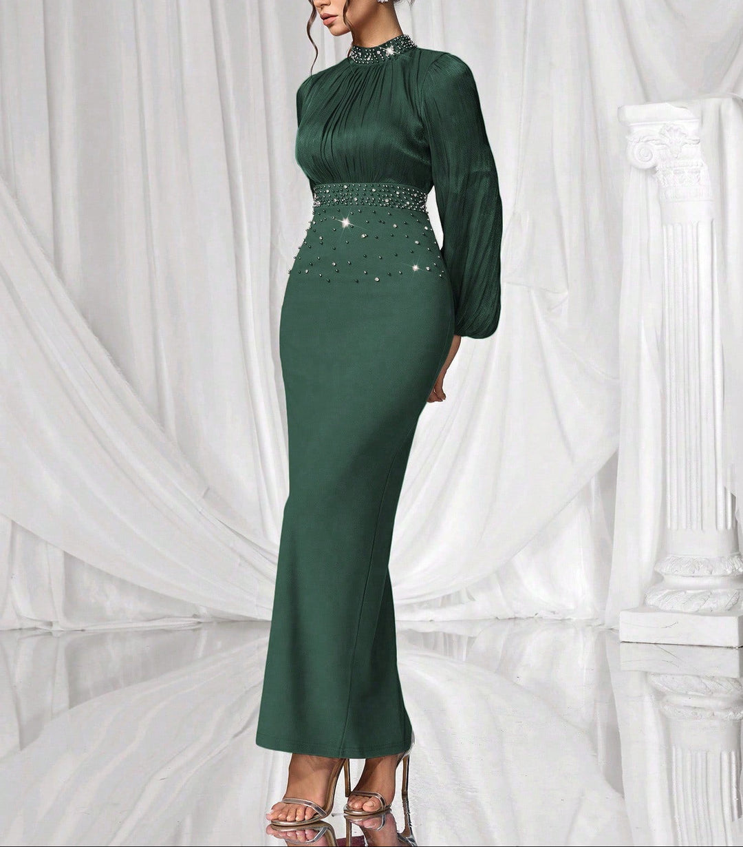 Rochie de ocazie SHEIN, verde