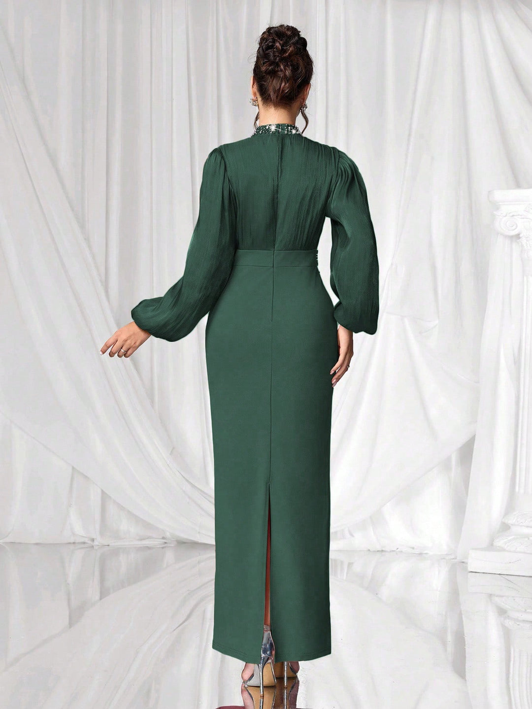 Rochie de ocazie SHEIN, verde