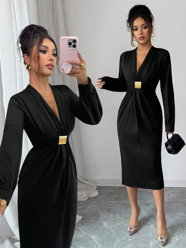 Rochie midi SHEIN, negru