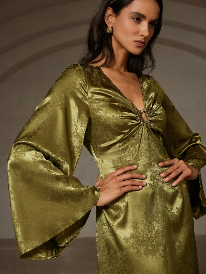 Rochie maxi SHEIN, verde