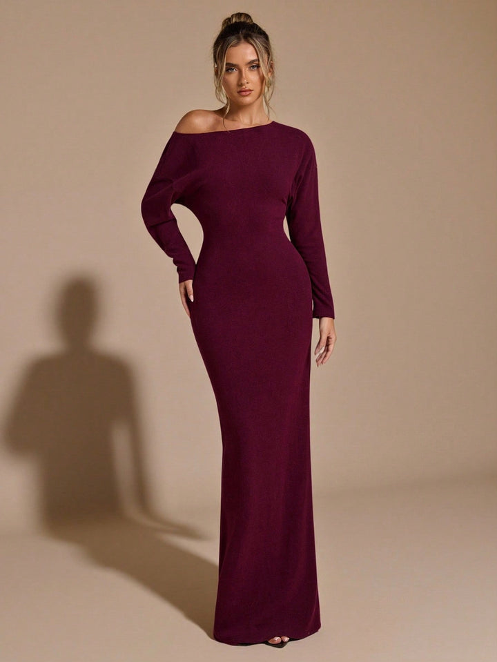 Rochie maxi SHEIN, vișiniu
