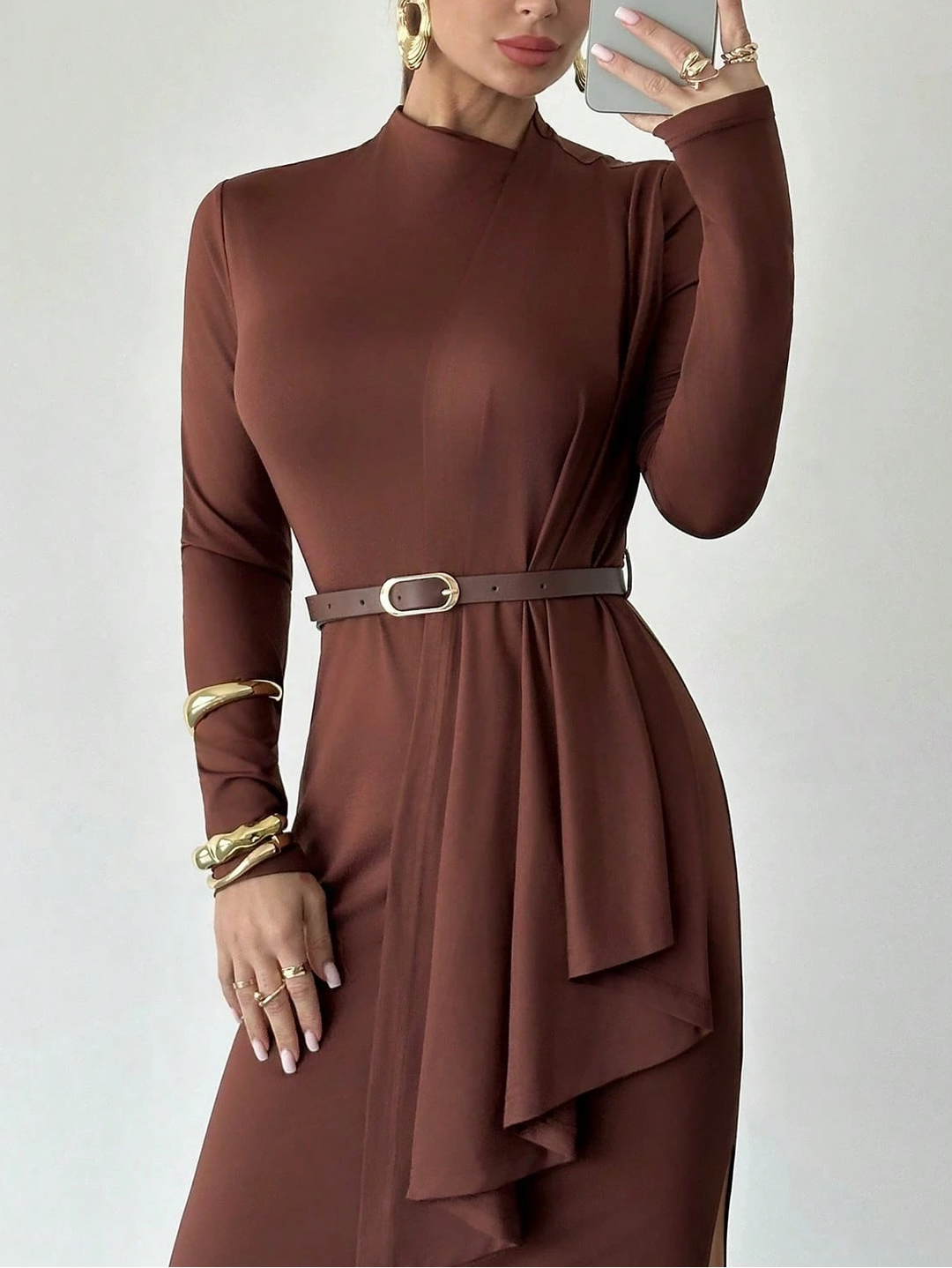 Rochie midi Shein, maro