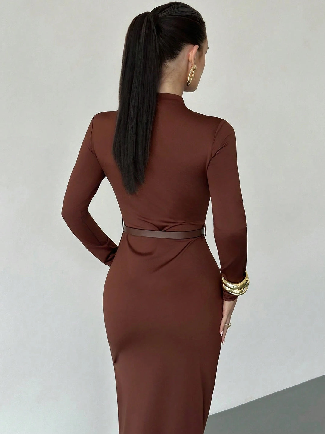 Rochie midi Shein, maro