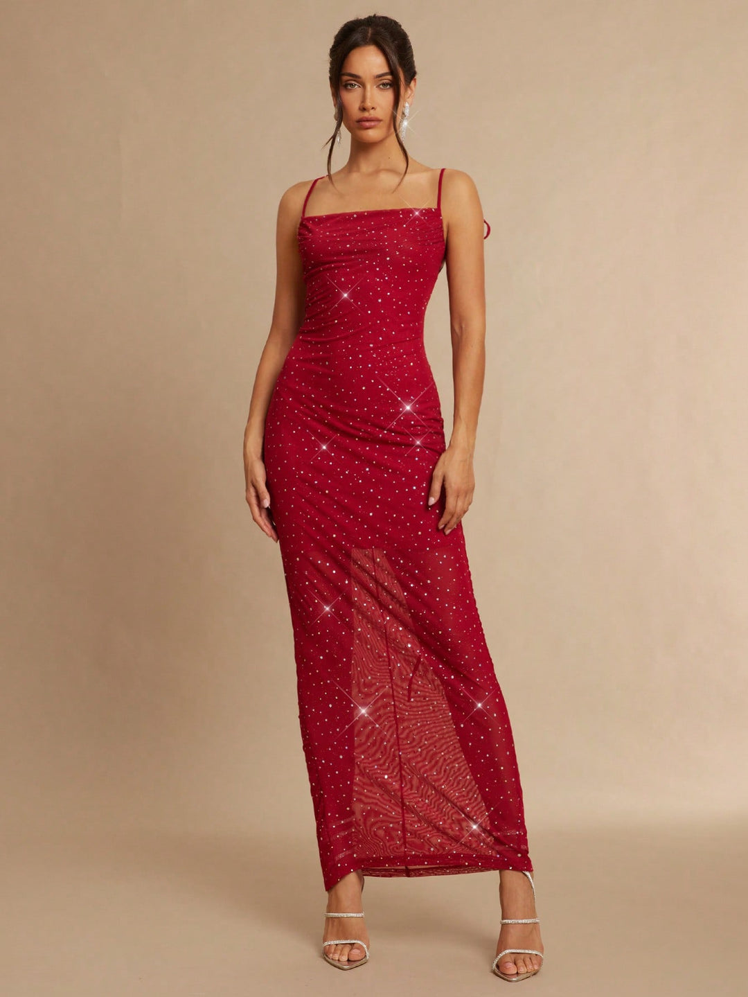 Rochie maxi SHEIN, roșu