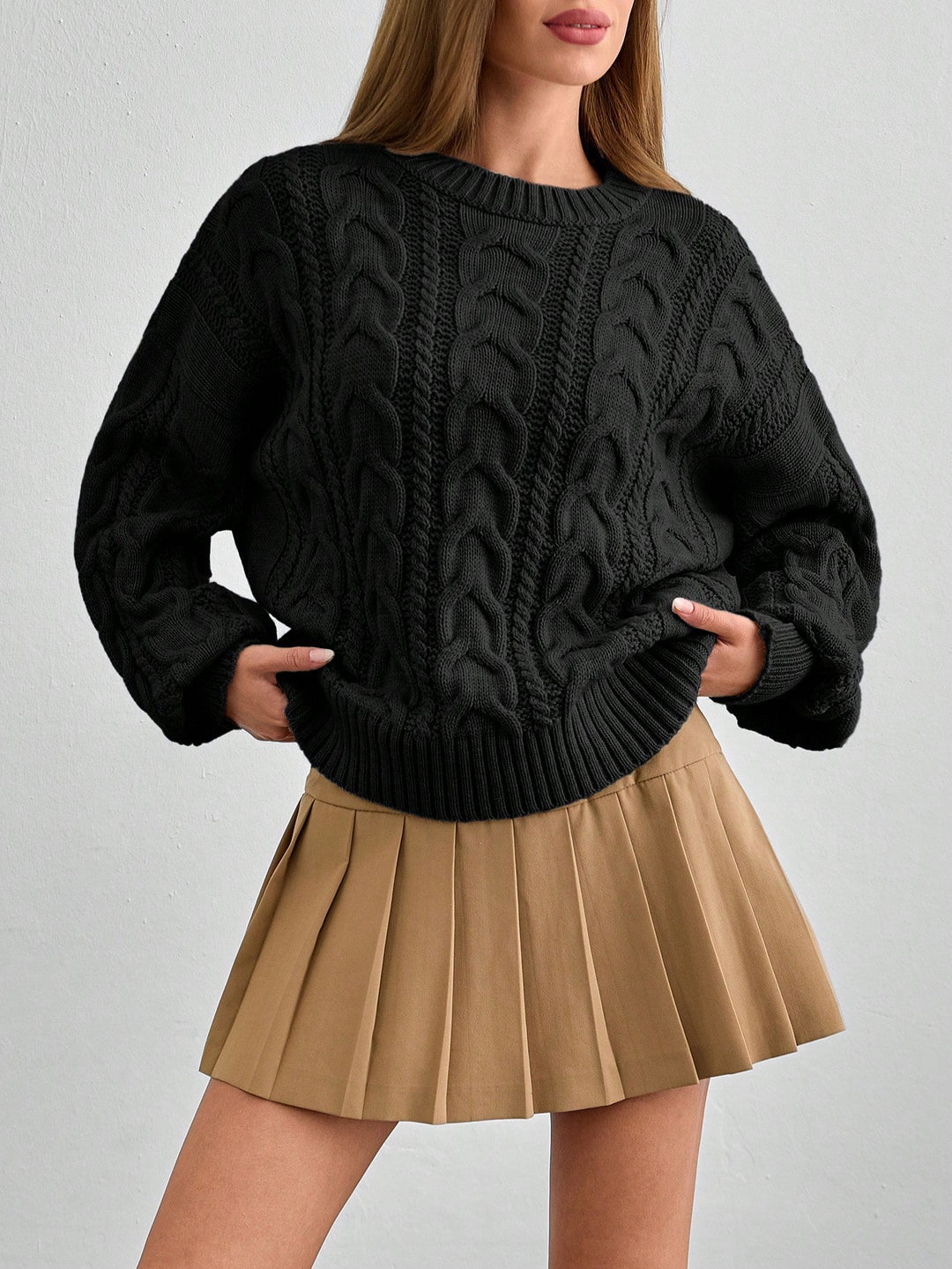 Pulover SHEIN, negru